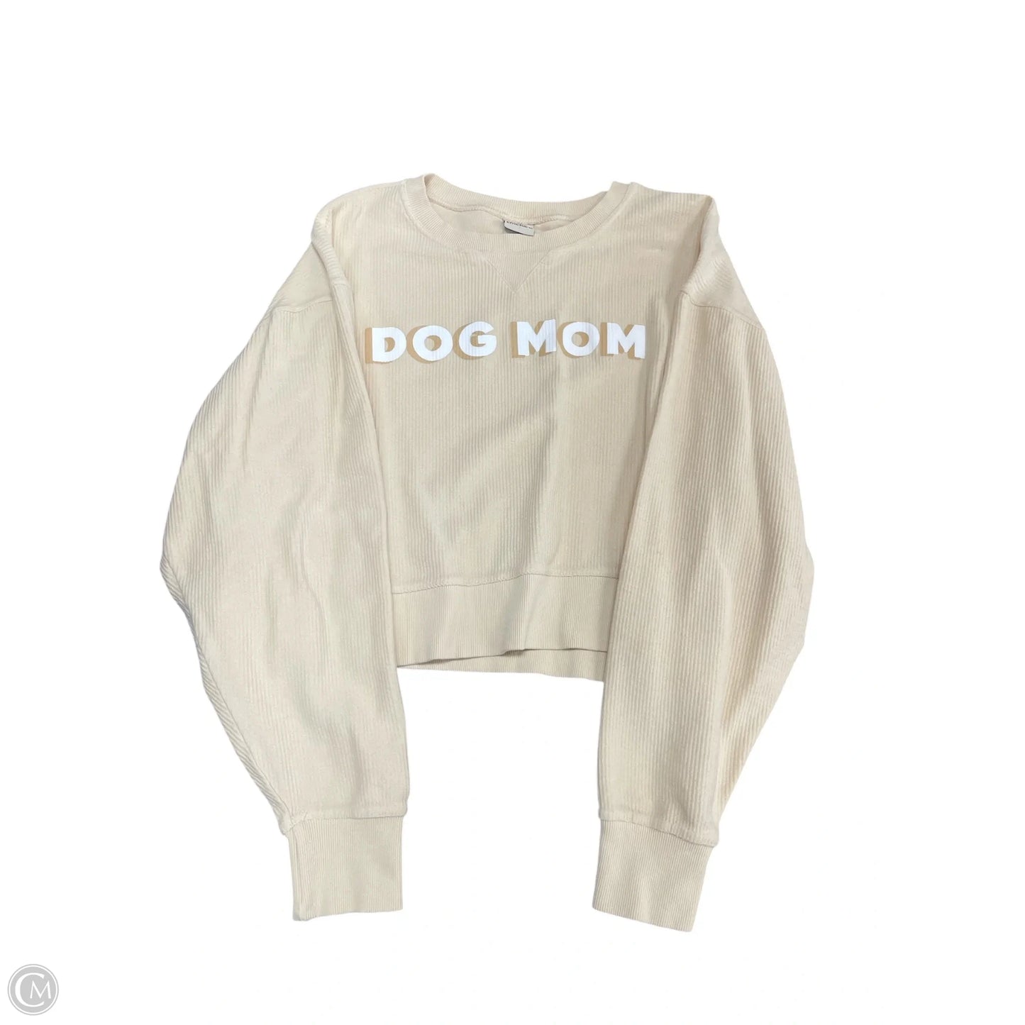 Top Long Sleeve By Chicka-d In Beige, Size: L
