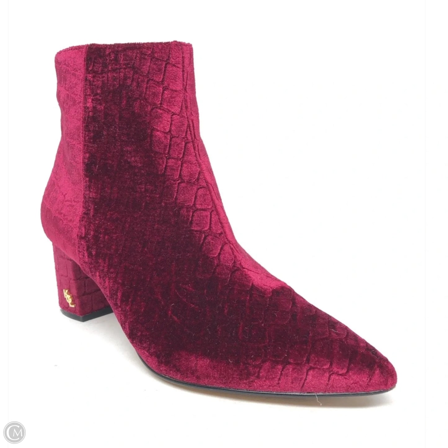 Boots Designer By Kurt Geiger In Pink & Red, Size: 8
