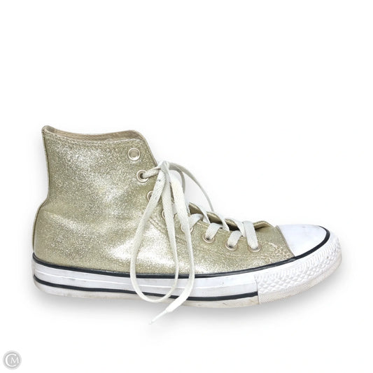 Shoes Sneakers By Converse In Gold, Size: 9
