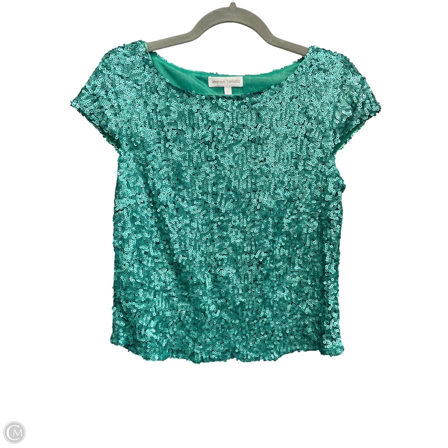 Top Short Sleeve By Jealous Tomato In Green, Size: S