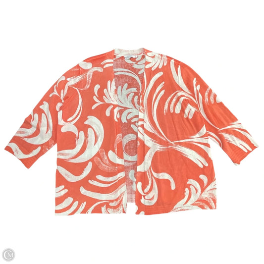 Cardigan By Chicos In Coral, Size: Xl