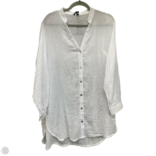 Swimwear Cover-up By Clothes Mentor In White, Size: M