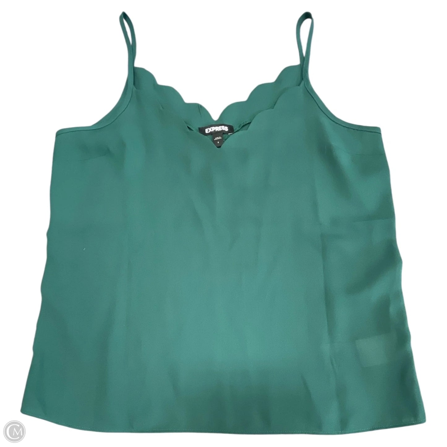 Top Sleeveless By Express In Green, Size: S