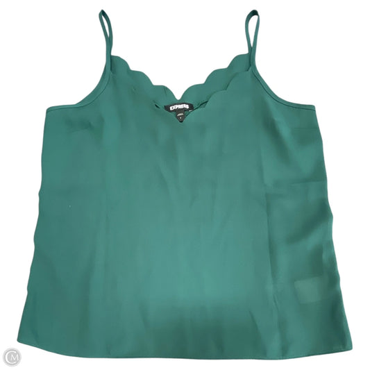 Top Sleeveless By Express In Green, Size: S