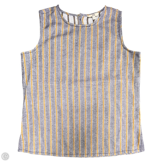 Top Sleeveless By Clothes Mentor In Blue & Yellow, Size: L