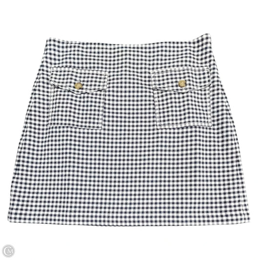 Skirt Mini & Short By Loft In Blue & White, Size: 6