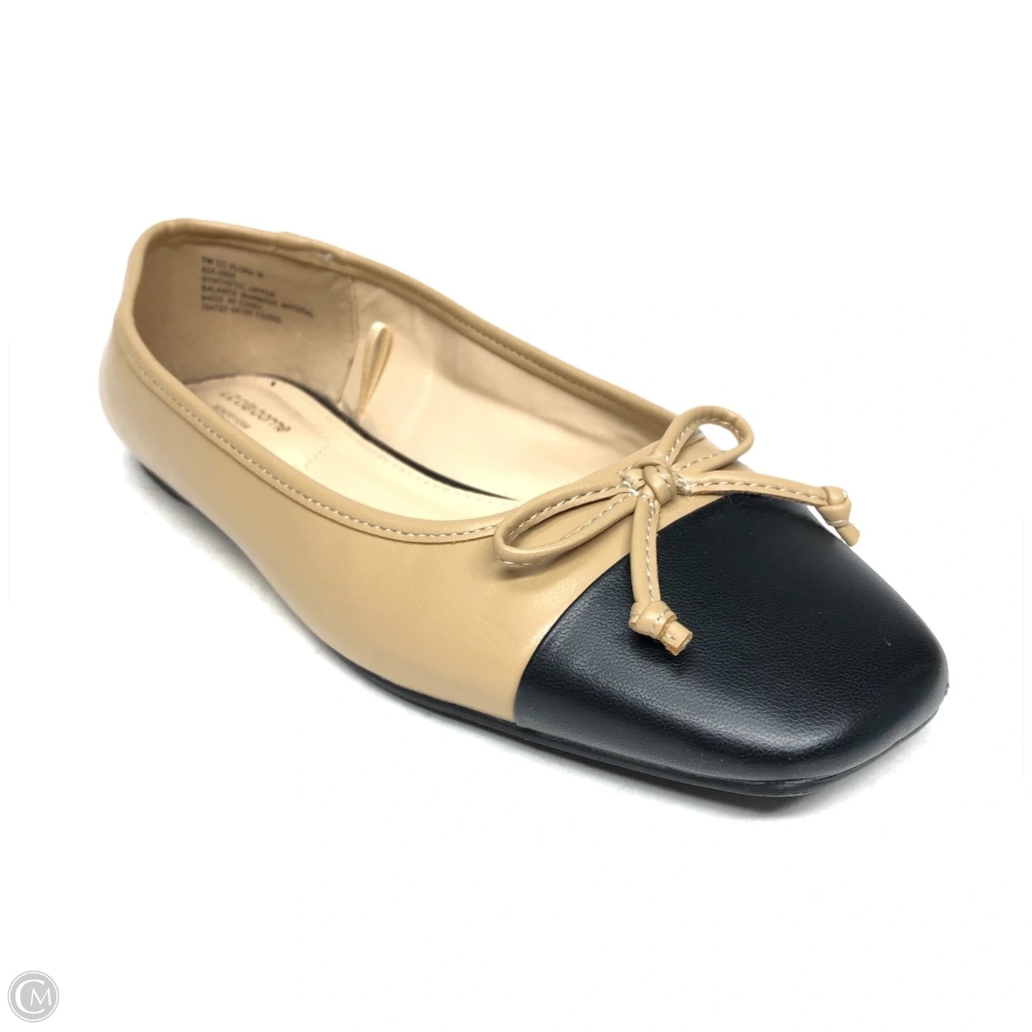 Shoes Flats By Liz Claiborne In Black & Tan, Size: 7