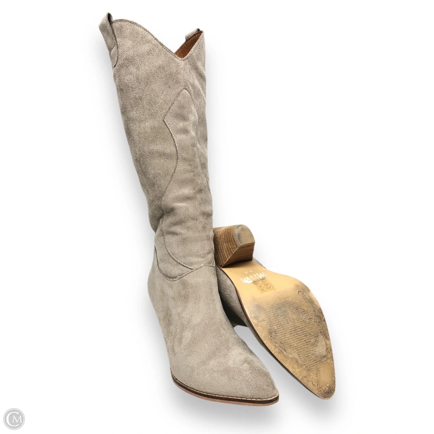 Boots Western By Clothes Mentor In Taupe, Size: 7.5