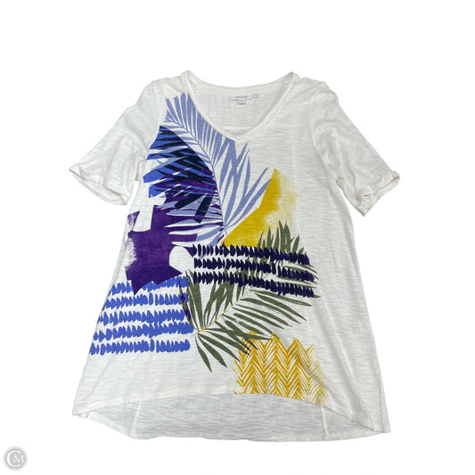 Top Short Sleeve By Chicos In Multi-colored, Size: S
