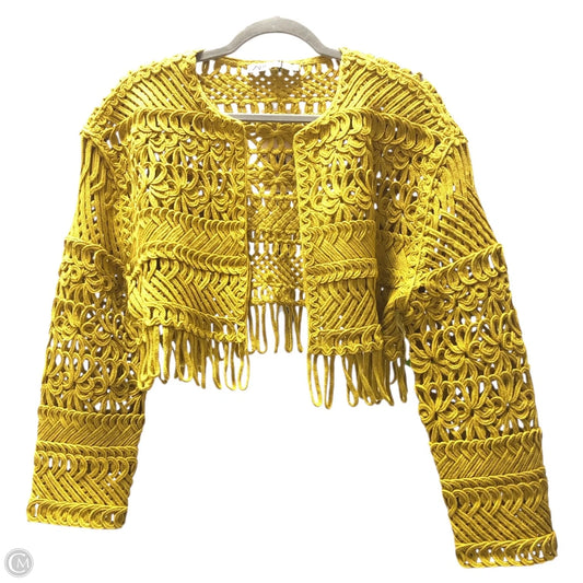 Cardigan By Zara In Chartreuse, Size: S