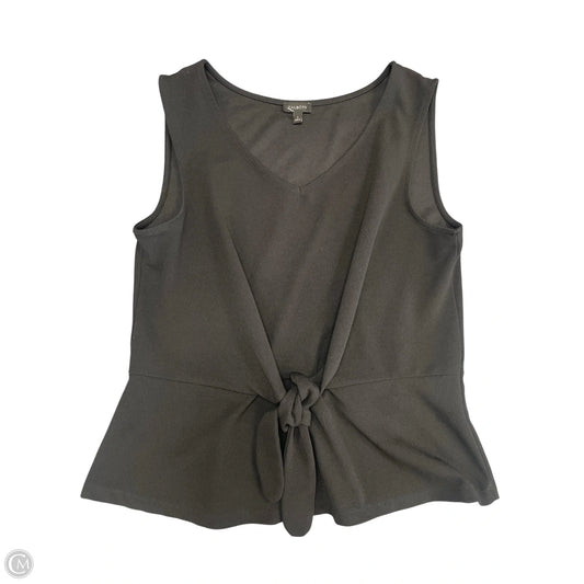 Top Sleeveless By Talbots In Black, Size: L