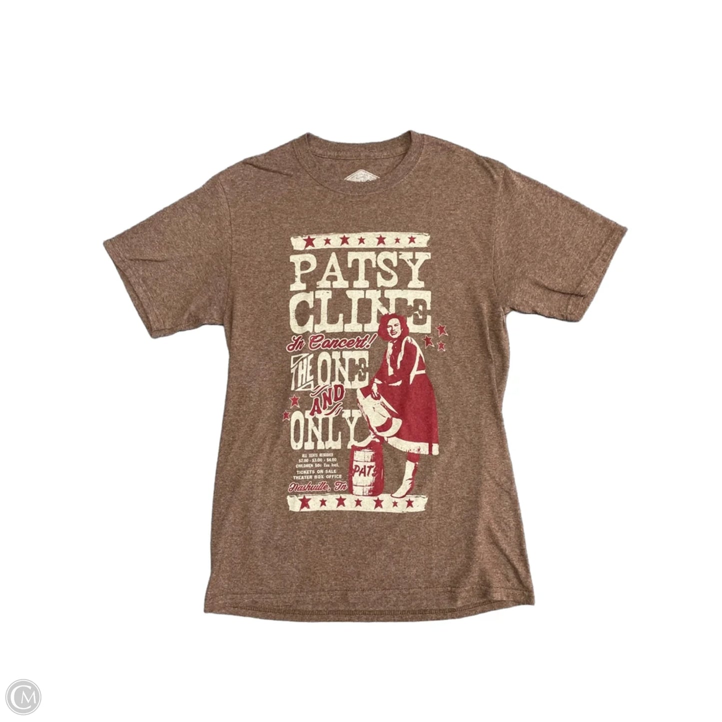Top Short Sleeve Basic By Clothes Mentor In Brown, Size: S