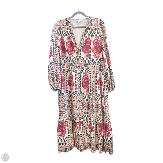 Dress Casual Midi By A Loves A In Floral Print, Size: Xl