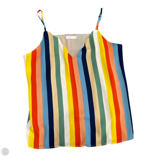 Top Sleeveless By Socialite In Striped Pattern, Size: Xl
