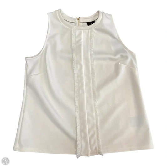 Top Sleeveless By Worthington In Ivory, Size: M