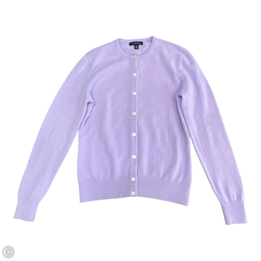 Cardigan By Lands End In Purple, Size: Xs