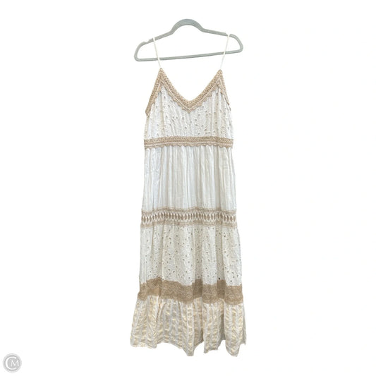 Dress Casual Maxi By Clothes Mentor In Beige, Size: L