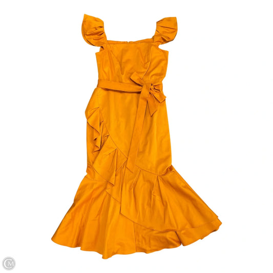 Dress Casual Midi By Antonio Melani In Orange, Size: 6