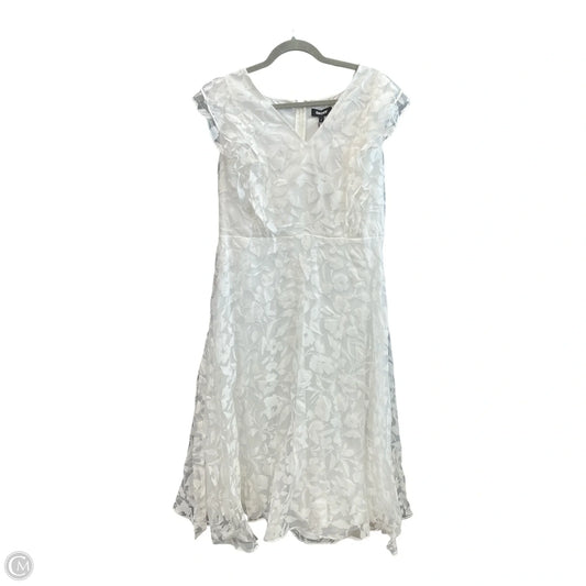 Dress Casual Midi By Dkny In White, Size: 14