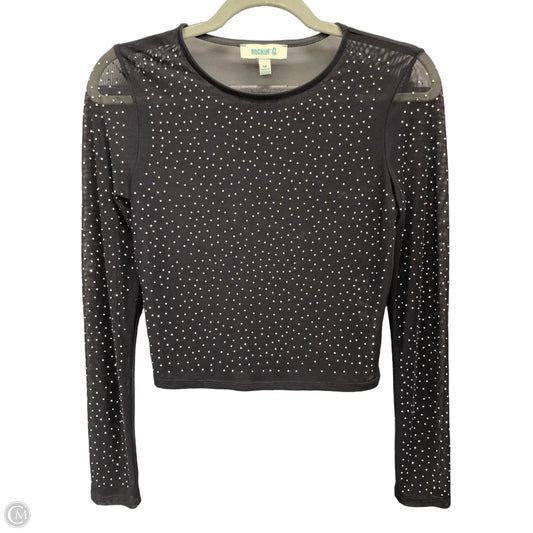 Top Long Sleeve By Clothes Mentor In Black, Size: M