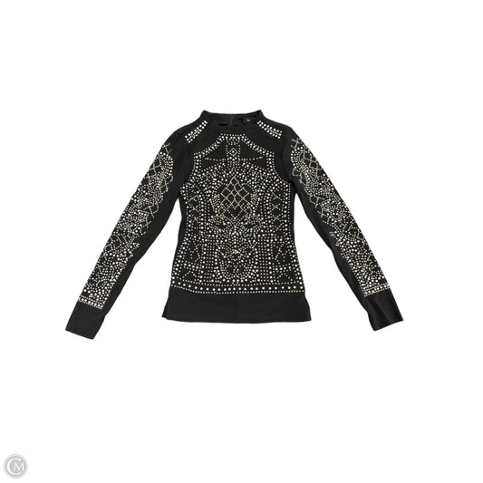 Top Long Sleeve By Love J In Black, Size: M