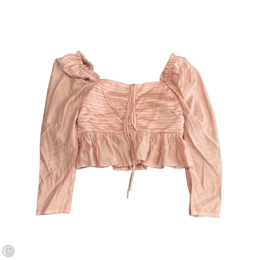 Blouse Long Sleeve By Antonio Melani In Pink, Size: 12