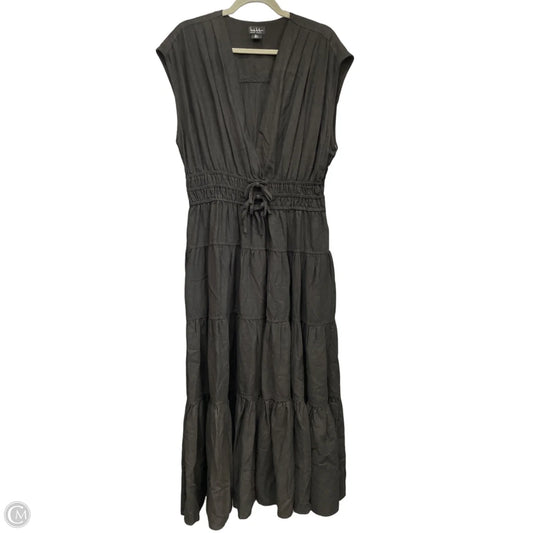 Dress Casual Midi By Nicole Miller In Black, Size: L
