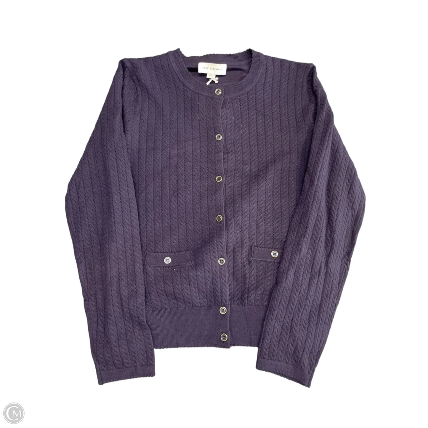 Cardigan By Free Assembly In Navy, Size: S