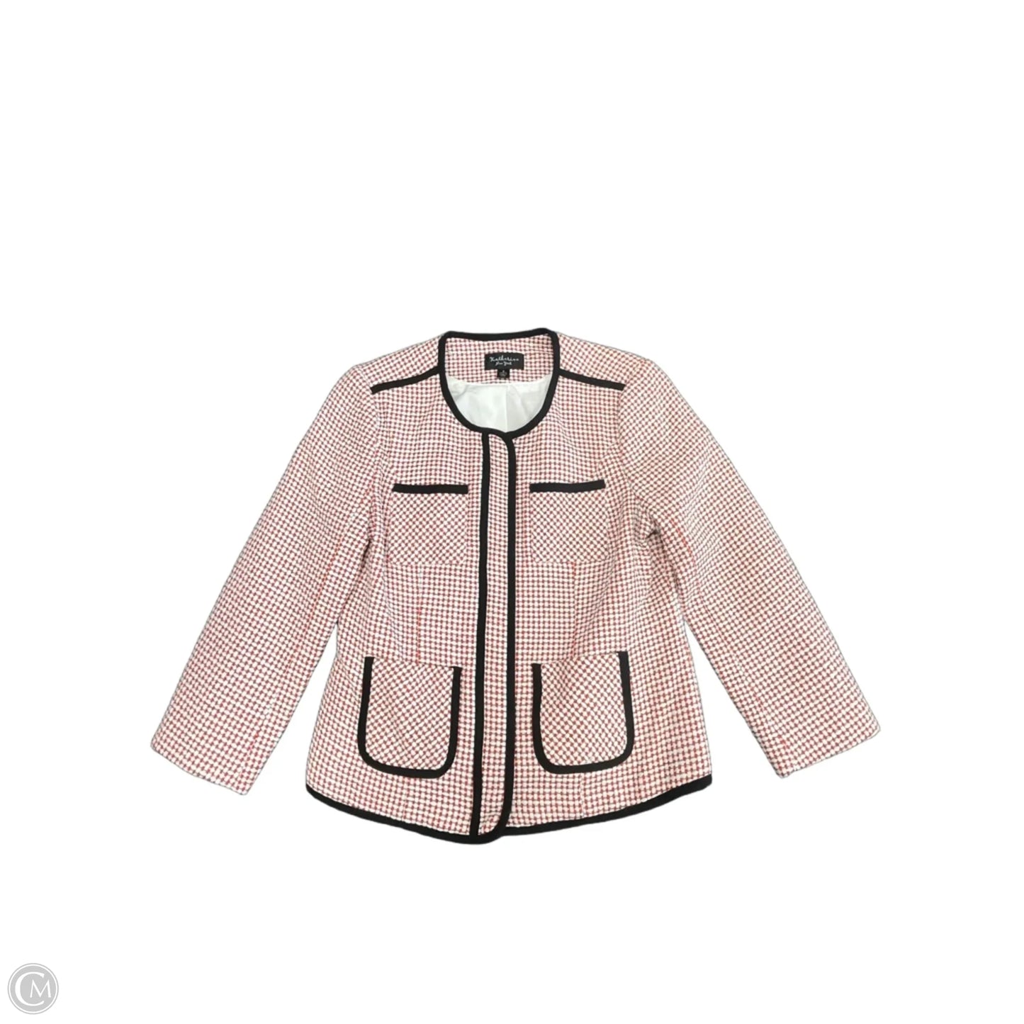 Blazer By Clothes Mentor In Black & Pink, Size: S