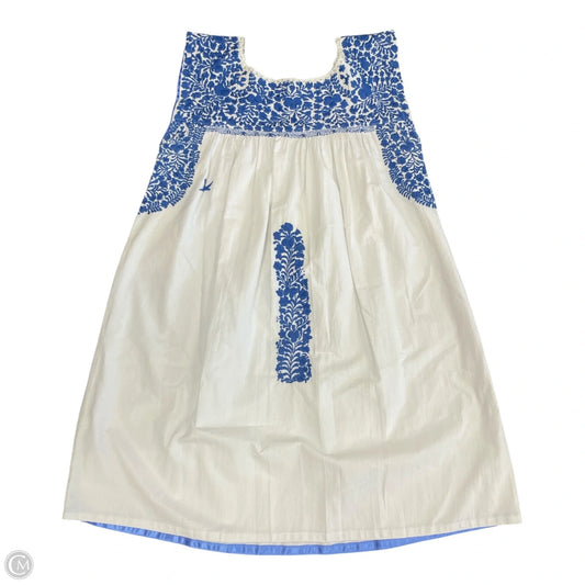 Dress Casual Short By Cmb In Blue & White, Size: S