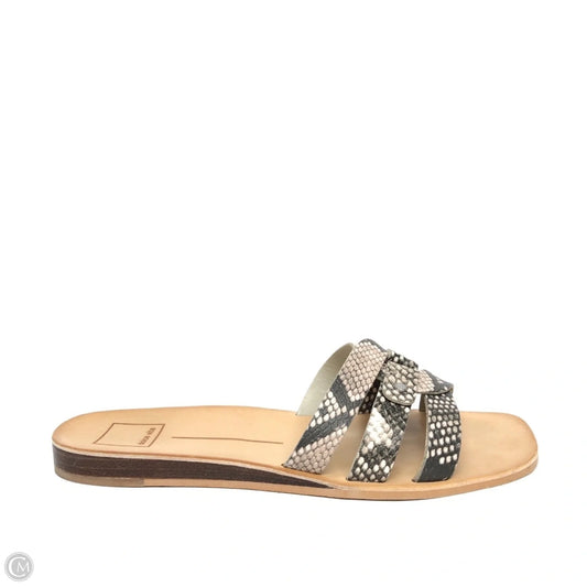 Sandals Flats By Dolce Vita In Snakeskin Print, Size: 8
