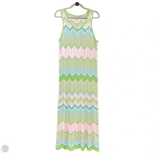 Dress Casual Maxi By Shein In Blue & Green, Size: 2x