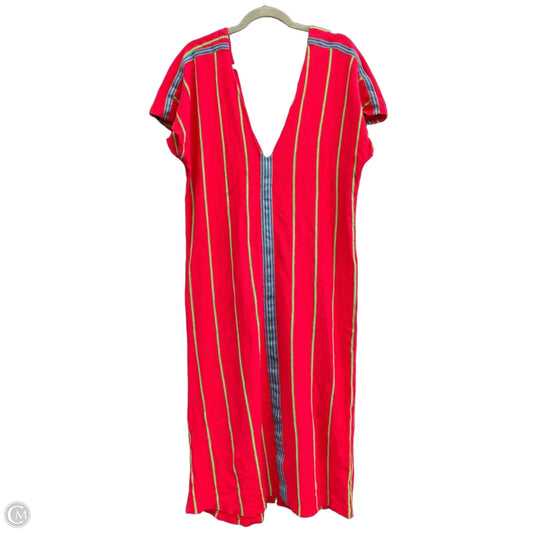 Dress Casual Midi By Zara In Red, Size: S