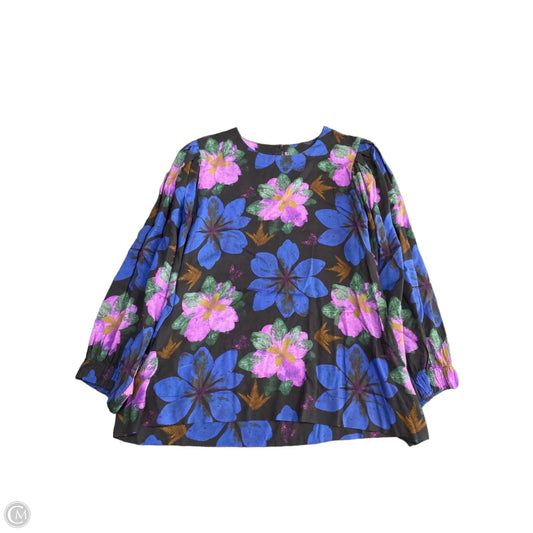 Top Long Sleeve By Cmc In Floral Print, Size: S
