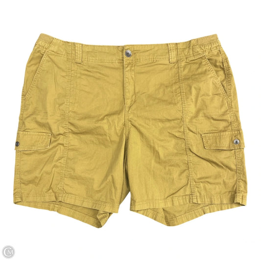 Shorts By Style And Company In Brown & Yellow, Size: 22