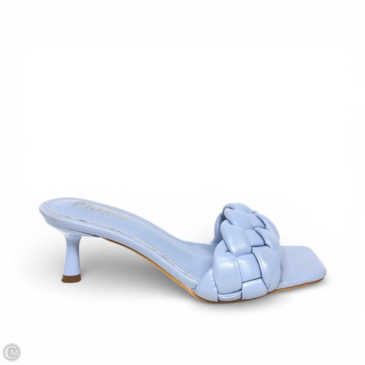 Sandals Heels Kitten By Clothes Mentor In Blue, Size: 6