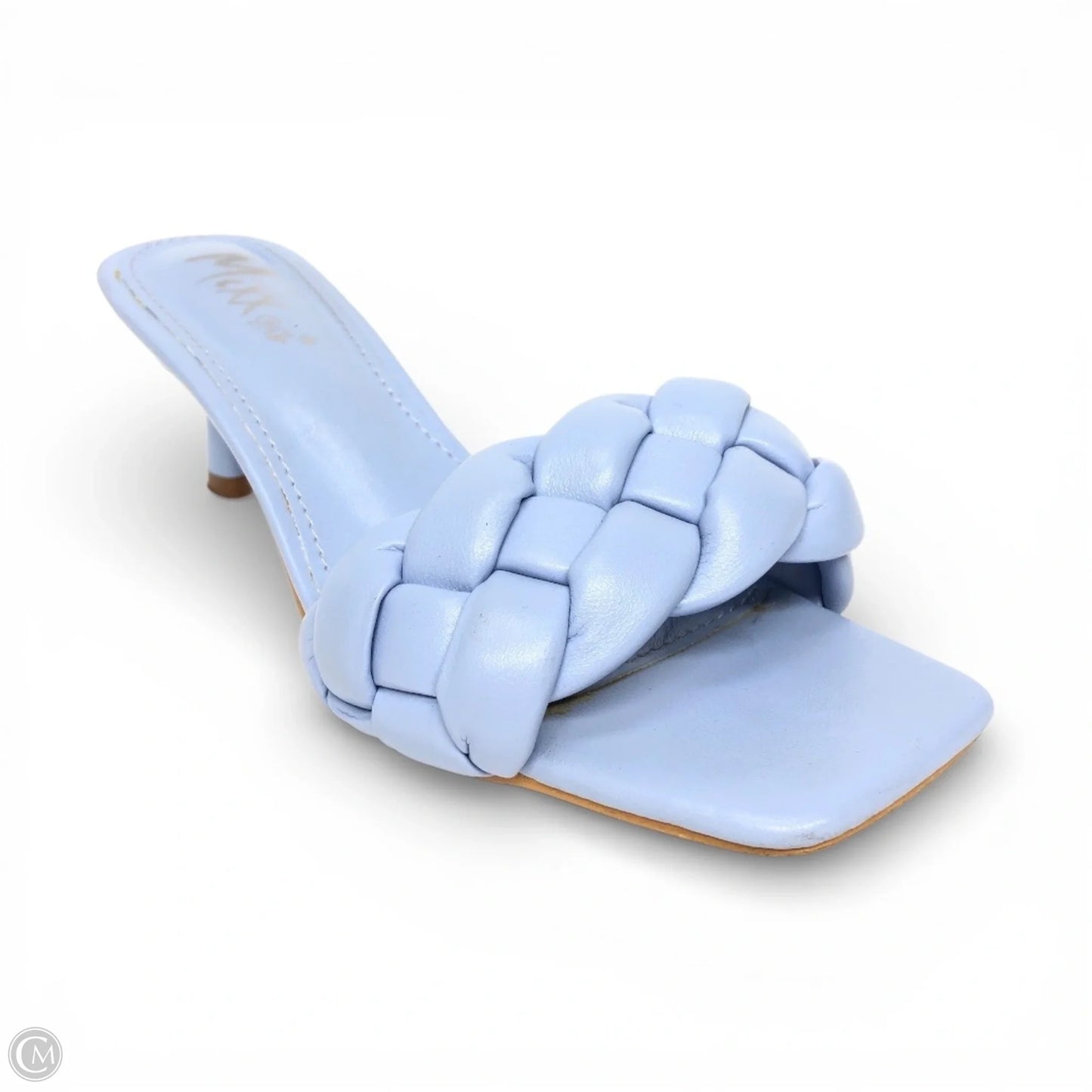 Sandals Heels Kitten By Clothes Mentor In Blue, Size: 6