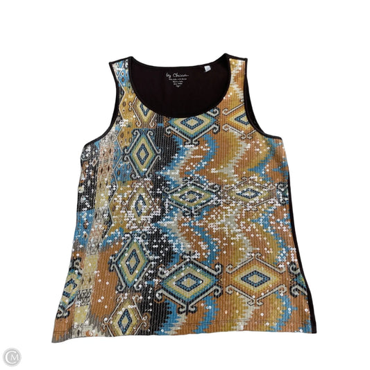 Top Sleeveless By Chicos In Brown, Size: M