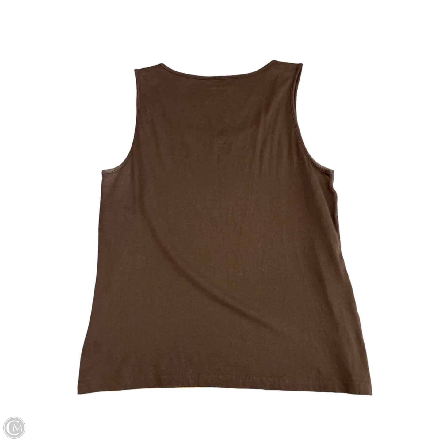 Top Sleeveless By Chicos In Brown, Size: M