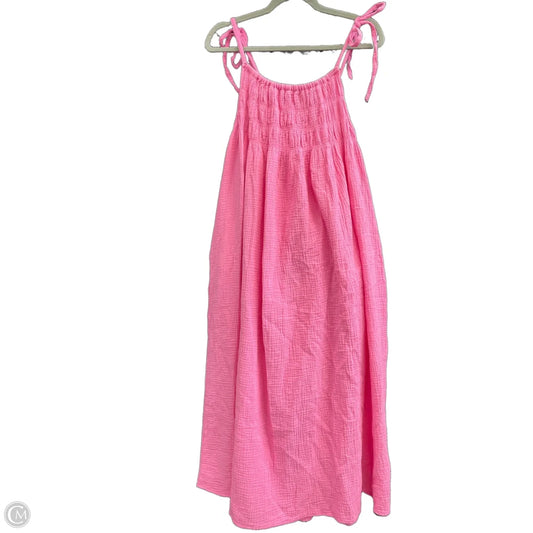 Dress Casual Midi By Flawless In Pink, Size: S