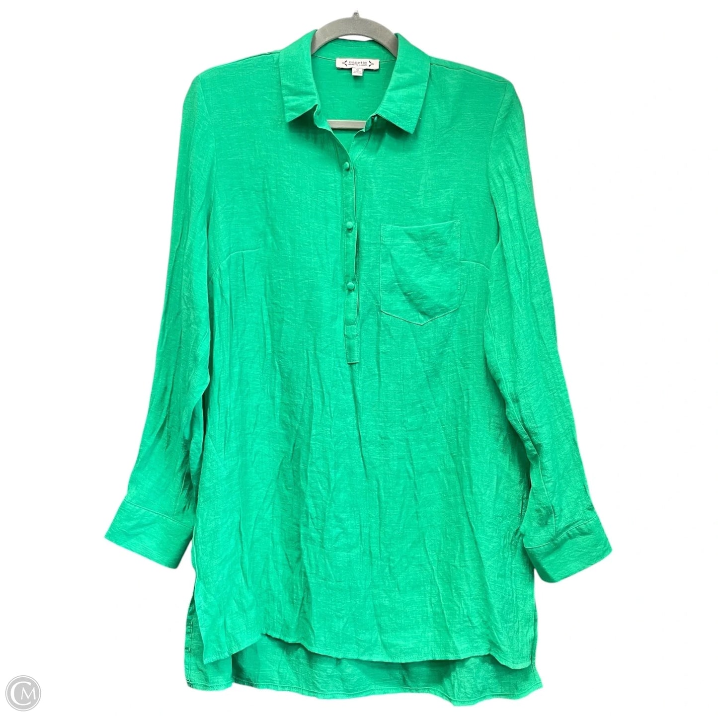 Tunic Long Sleeve By Nanette By Nanette Lepore In Green, Size: M
