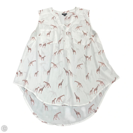 Top Sleeveless By Torrid In White, Size: M