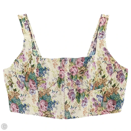Top Sleeveless By Wild Fable In Floral Print, Size: Xxl