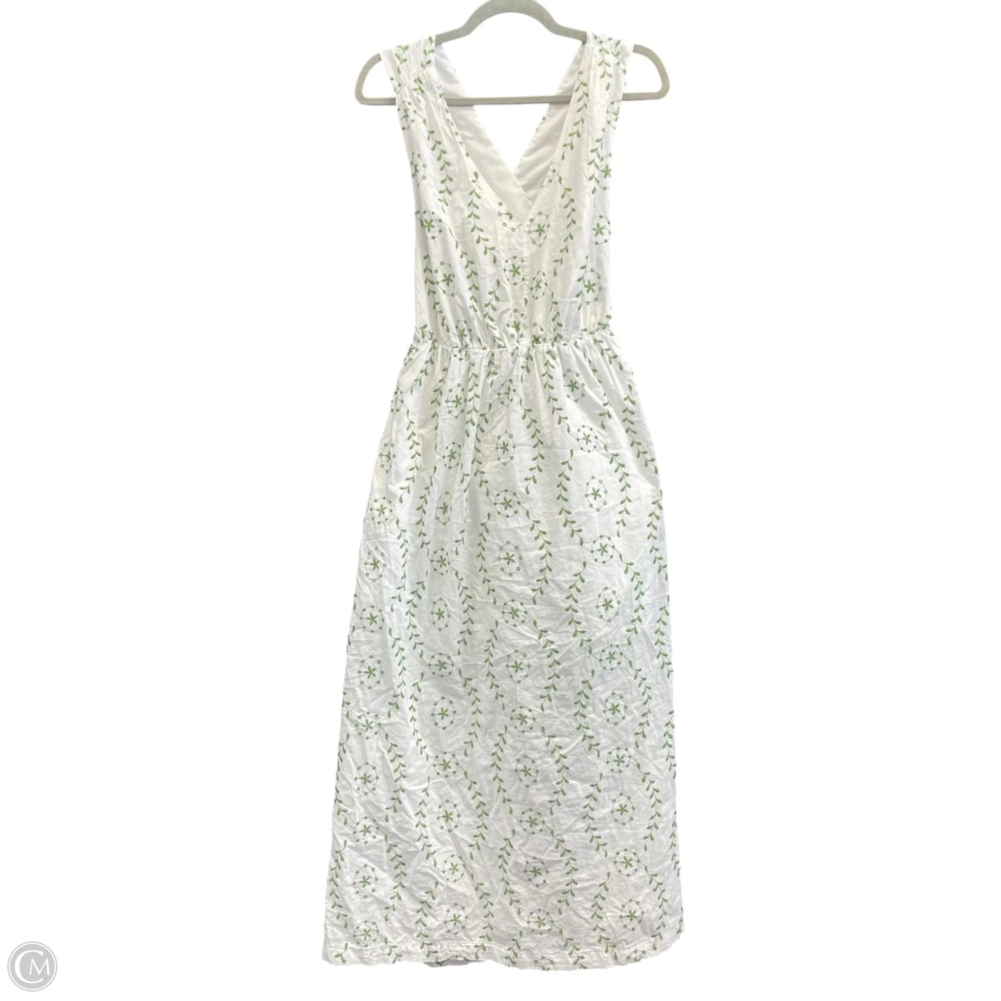 Dress Casual Midi By A New Day In Green & White, Size: S