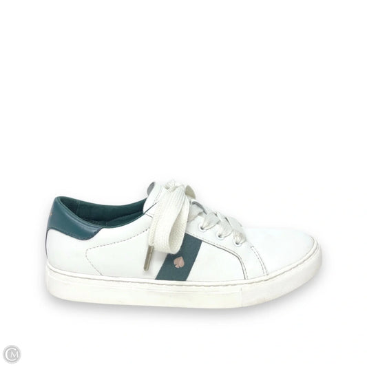 Shoes Designer By Kate Spade In Green & White, Size: 9