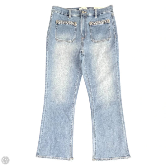 Jeans Cropped By Loft In Blue Denim, Size: 6