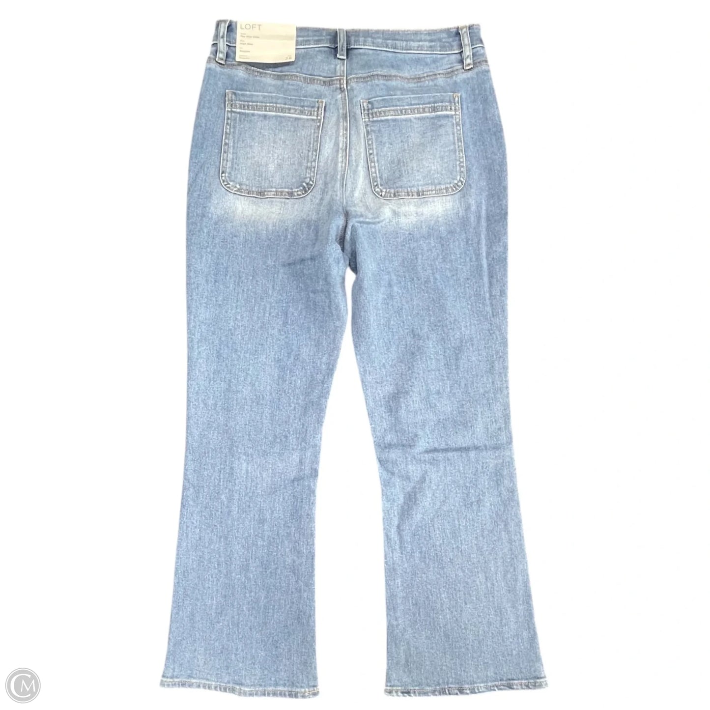 Jeans Cropped By Loft In Blue Denim, Size: 6