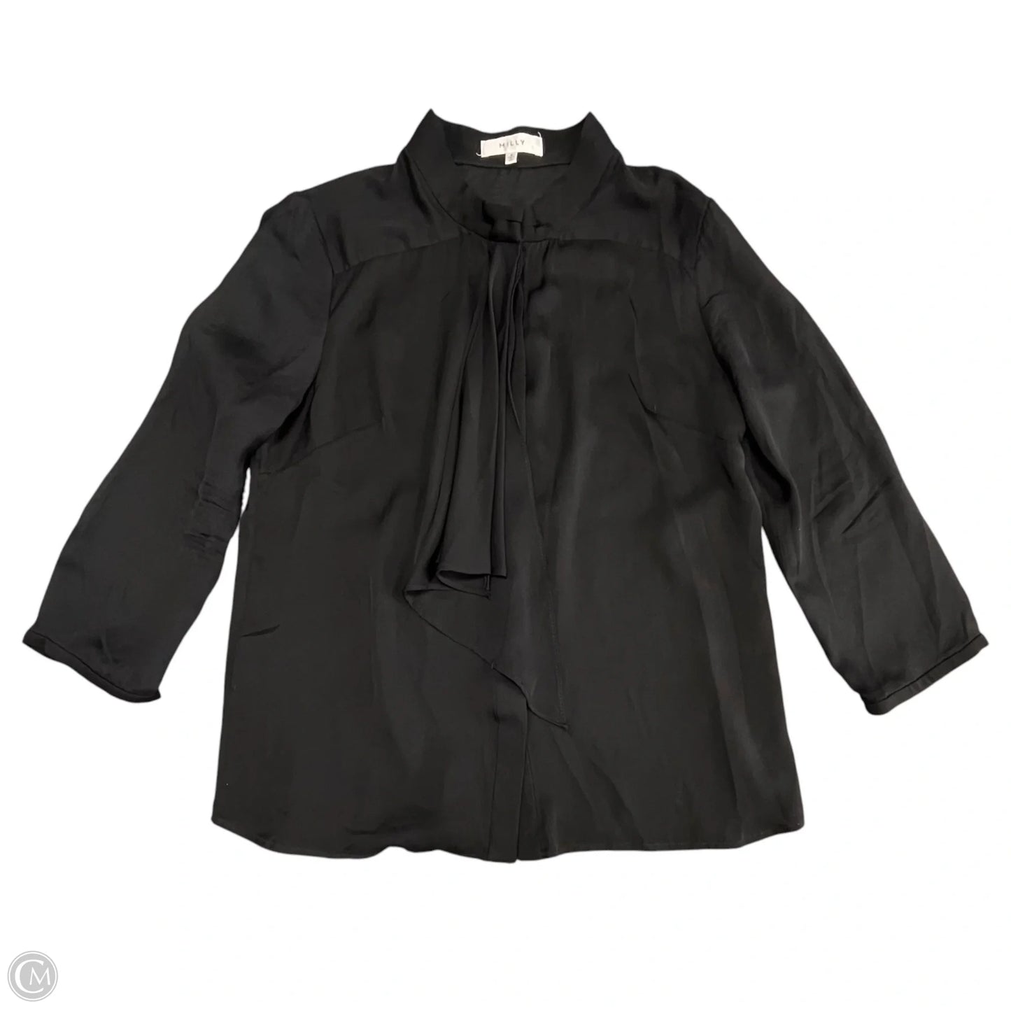 Blouse Designer By Milly In Black, Size: 6
