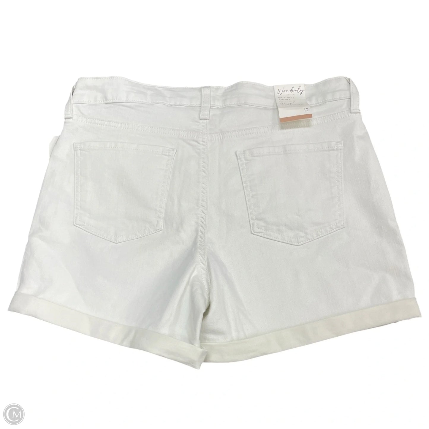 Shorts By Wonderly In White Denim, Size: 12