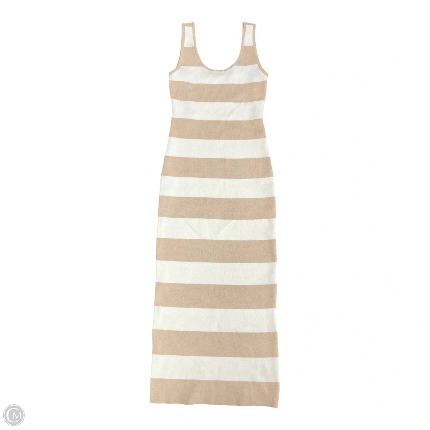 Dress Casual Midi By Active Usa In Beige, Size: S